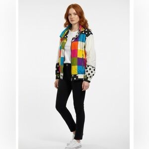 Nieman Marcus Vintage Gallery Multicolor Patchwork Bomber Jacket